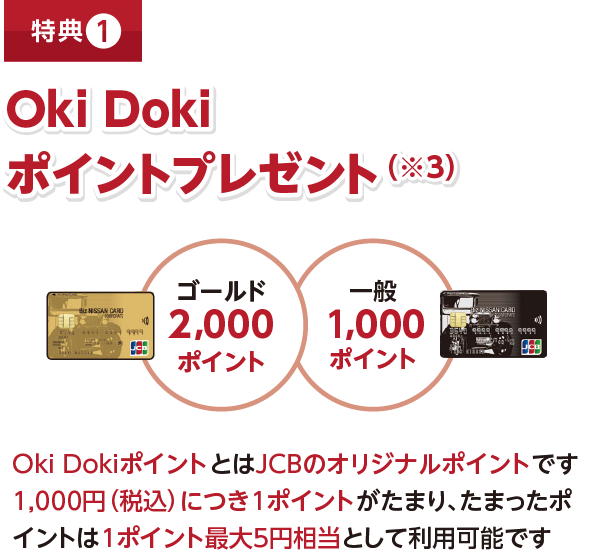 特典1 Oki Dokiポイントプレゼント