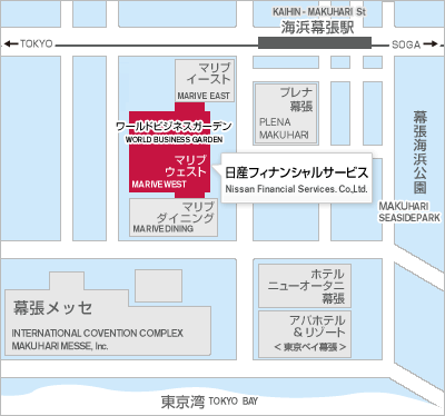 Nissan Financial Services headquarters Access Map